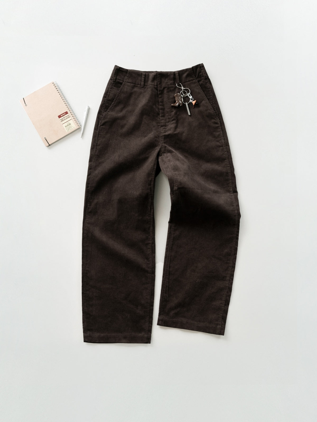 Corduroy Officer Chino Pants (Brown)