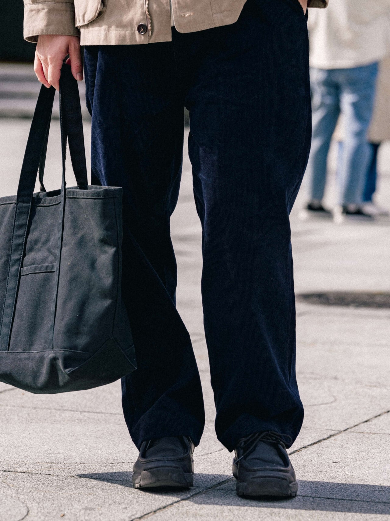 Corduroy Officer Chino Pants (Navy)