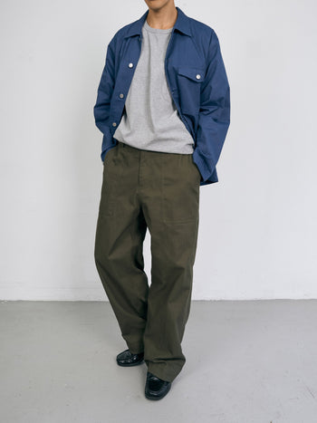 Twill Cotton Chore Jacket (Blue)