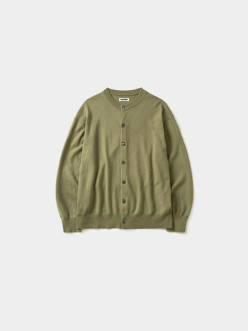 Daily Wool Round Cardigan (Olive)