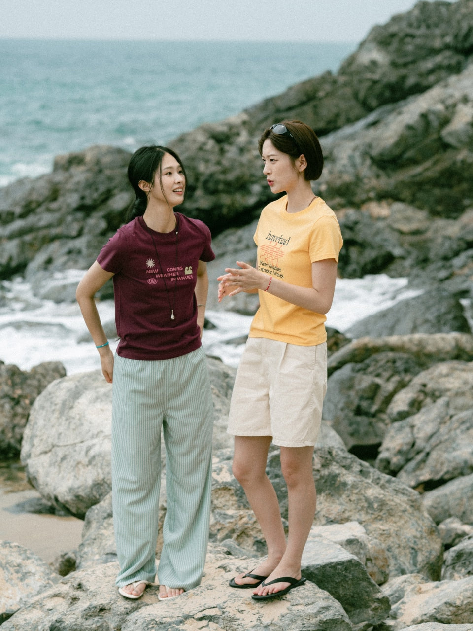 Sea&Sun Washed Pin-tuck Shorts (Pink)