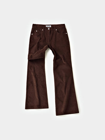 Flare Corduroy Pants (Brown)