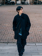 City Wool Half Coat (Navy)