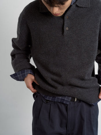 Everyday Pin-tuck Chino Pants (Navy)