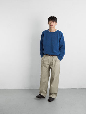 Shaggy Dog Round Knit (Blue)