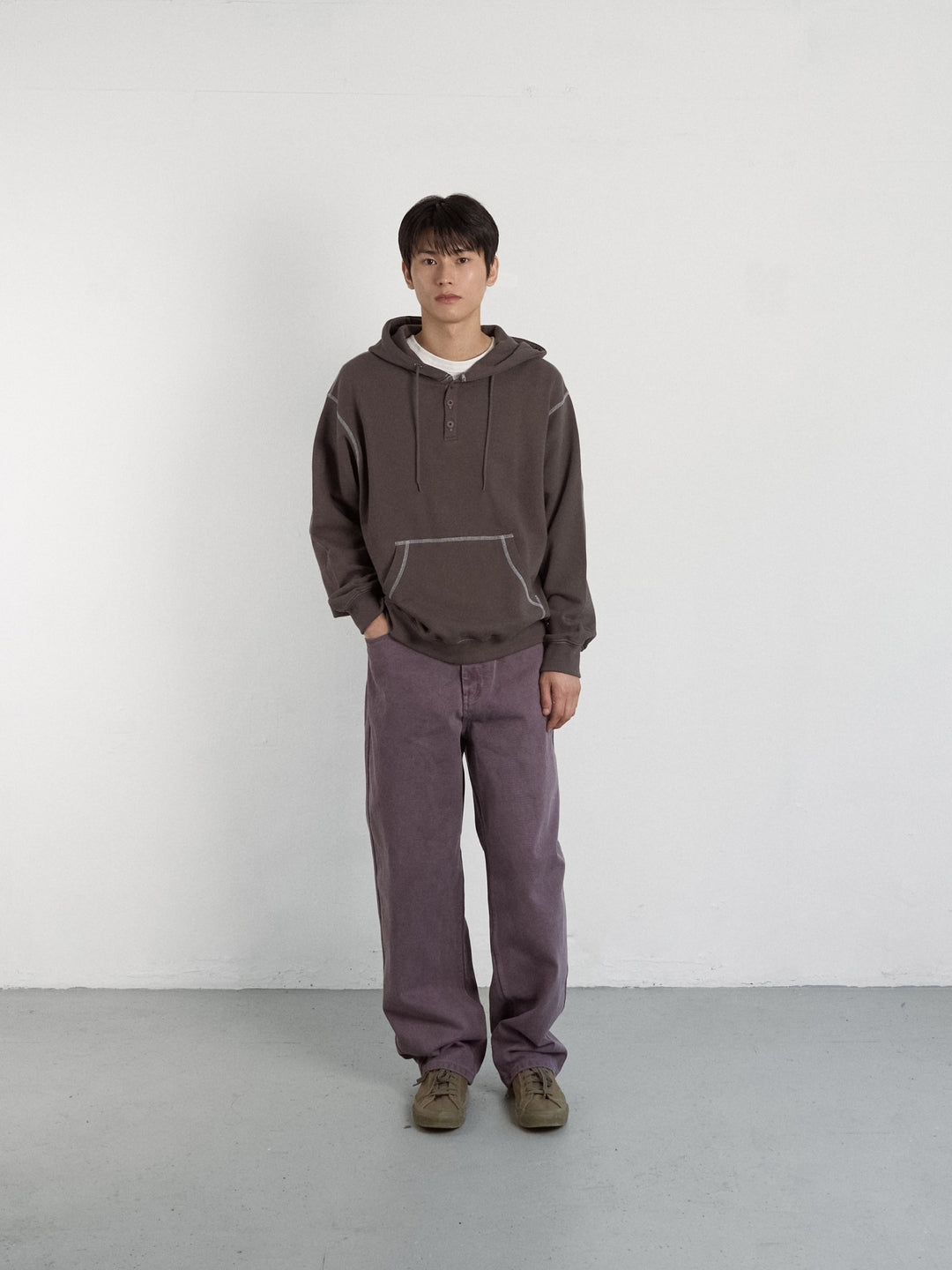 Coloured Denim Pants (Purple)