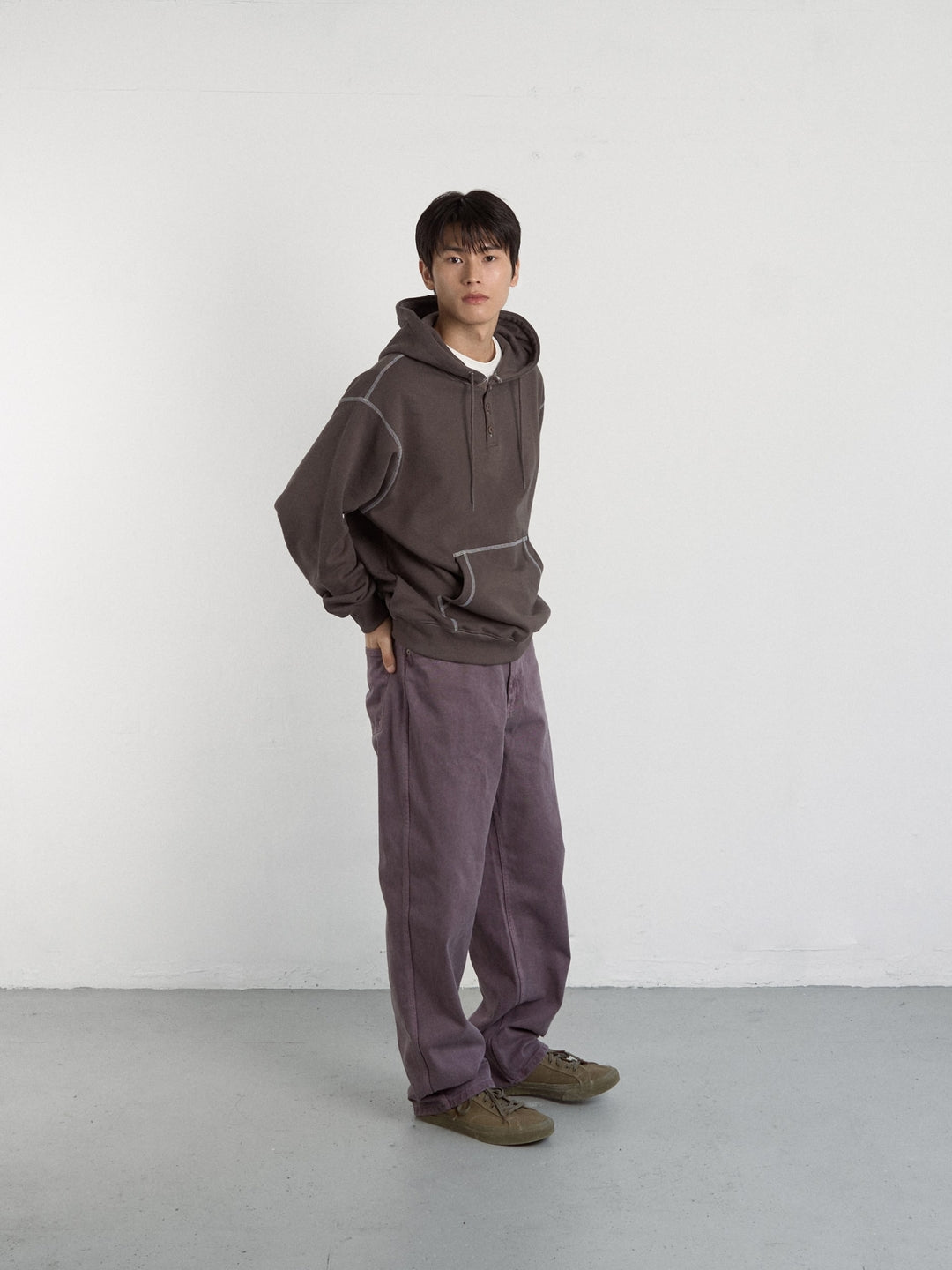 Coloured Denim Pants (Purple)
