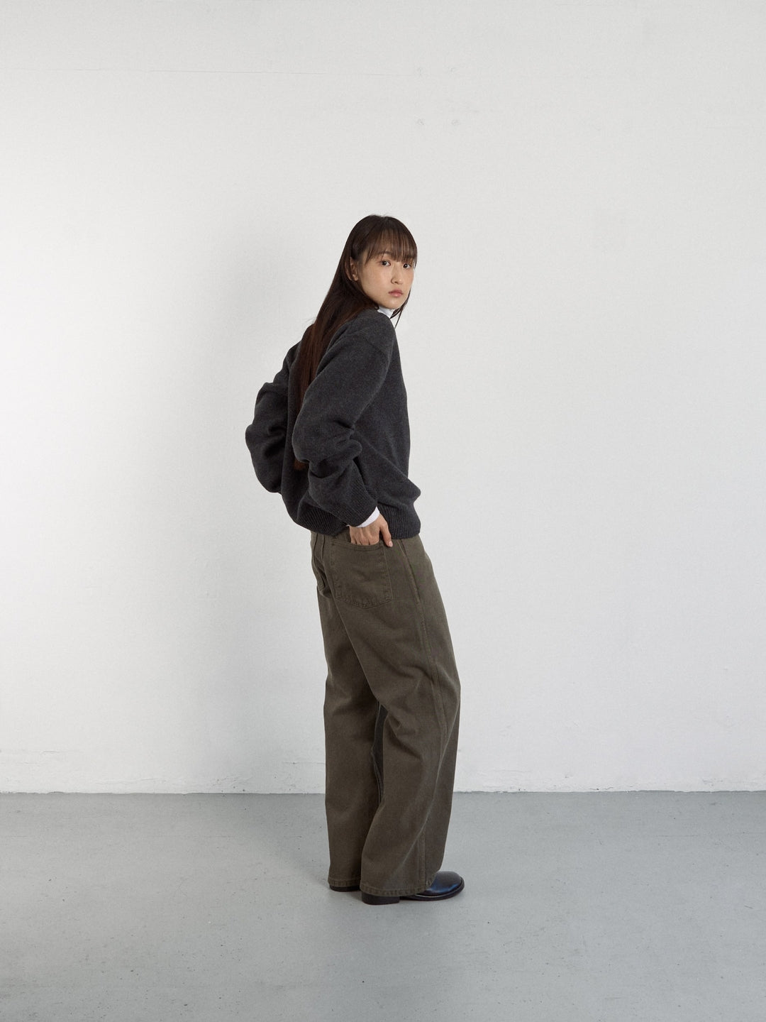 Coloured Denim Pants (Khaki)