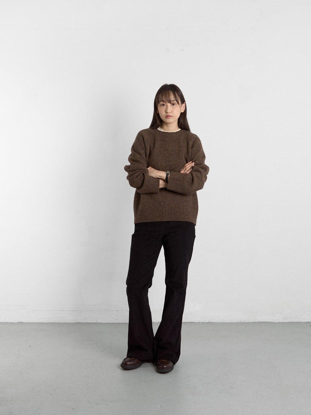 Flare Corduroy Pants (Navy)