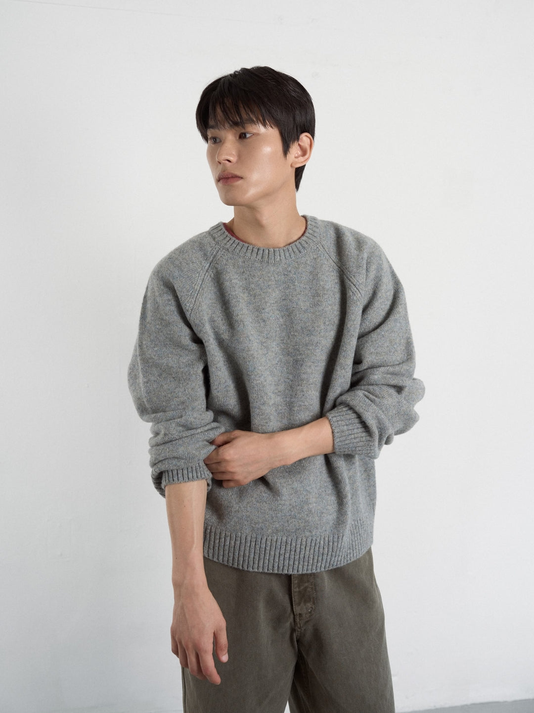 Shaggy Dog Round Knit (Brown)