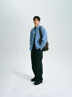 Field Pocket Shirt Jacket (Stripe Blue)
