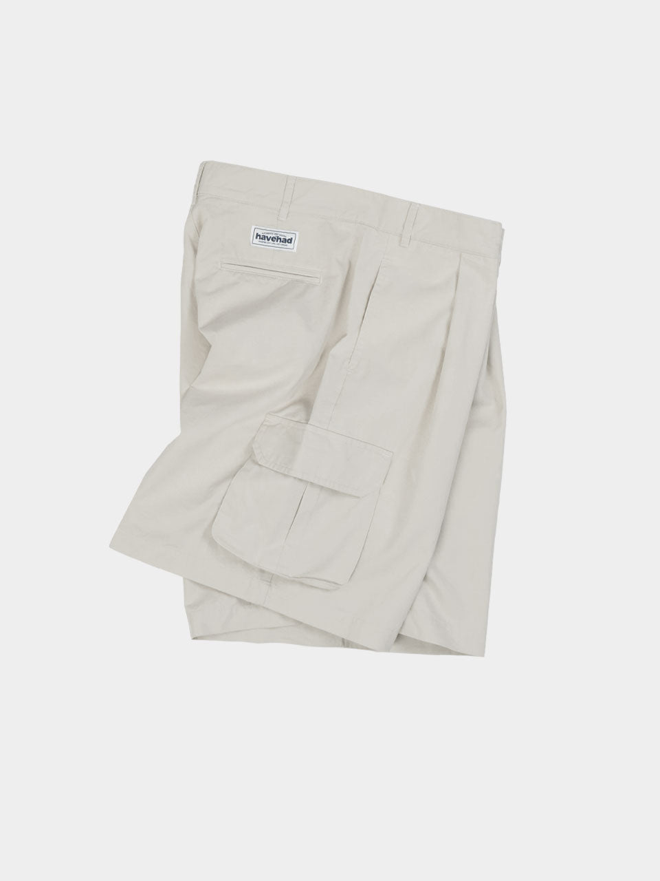 Utility Pin-tuck Cargo Shorts - Ecru | A3 (XL)