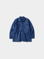 Twill Cotton Chore Jacket (Blue)