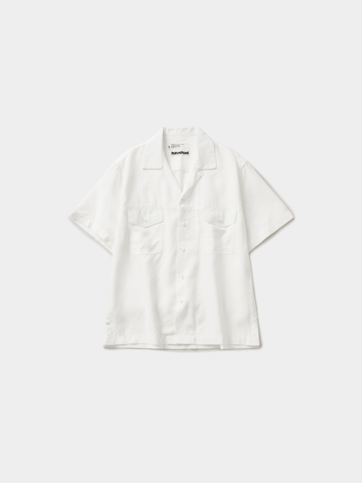 Double Pocket Slub Shirts (White)