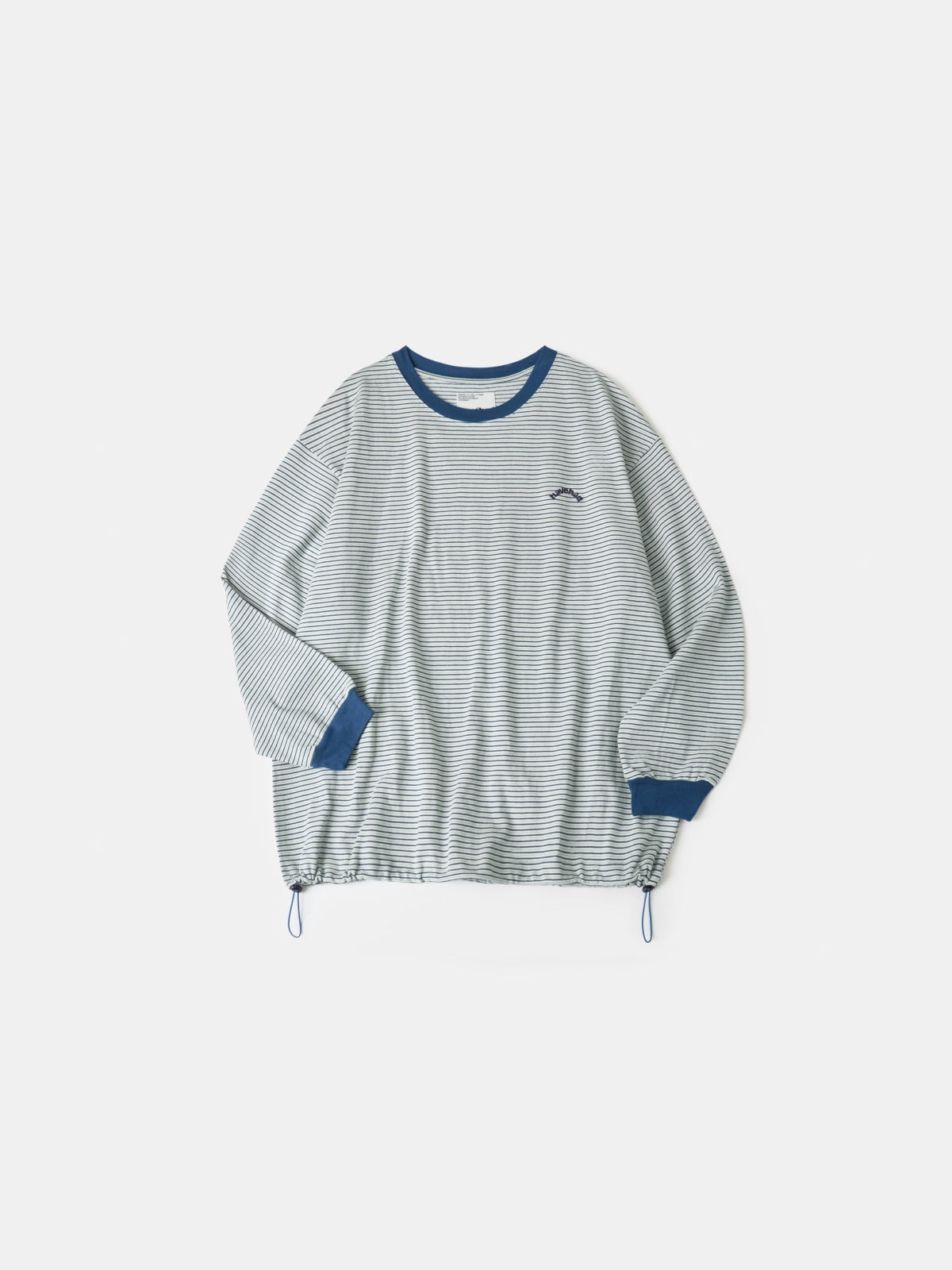 Double Stripe String Tee (Blue Green)