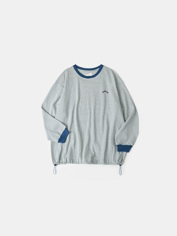 Double Stripe String Tee (Blue Green)