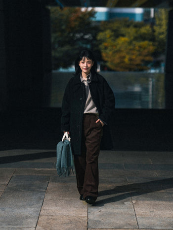 City Wool Half Coat (Navy)