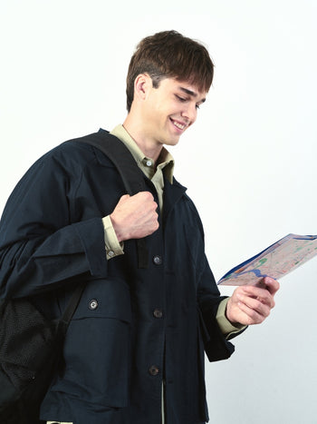 City Worker French Jacket (Khaki Gray)