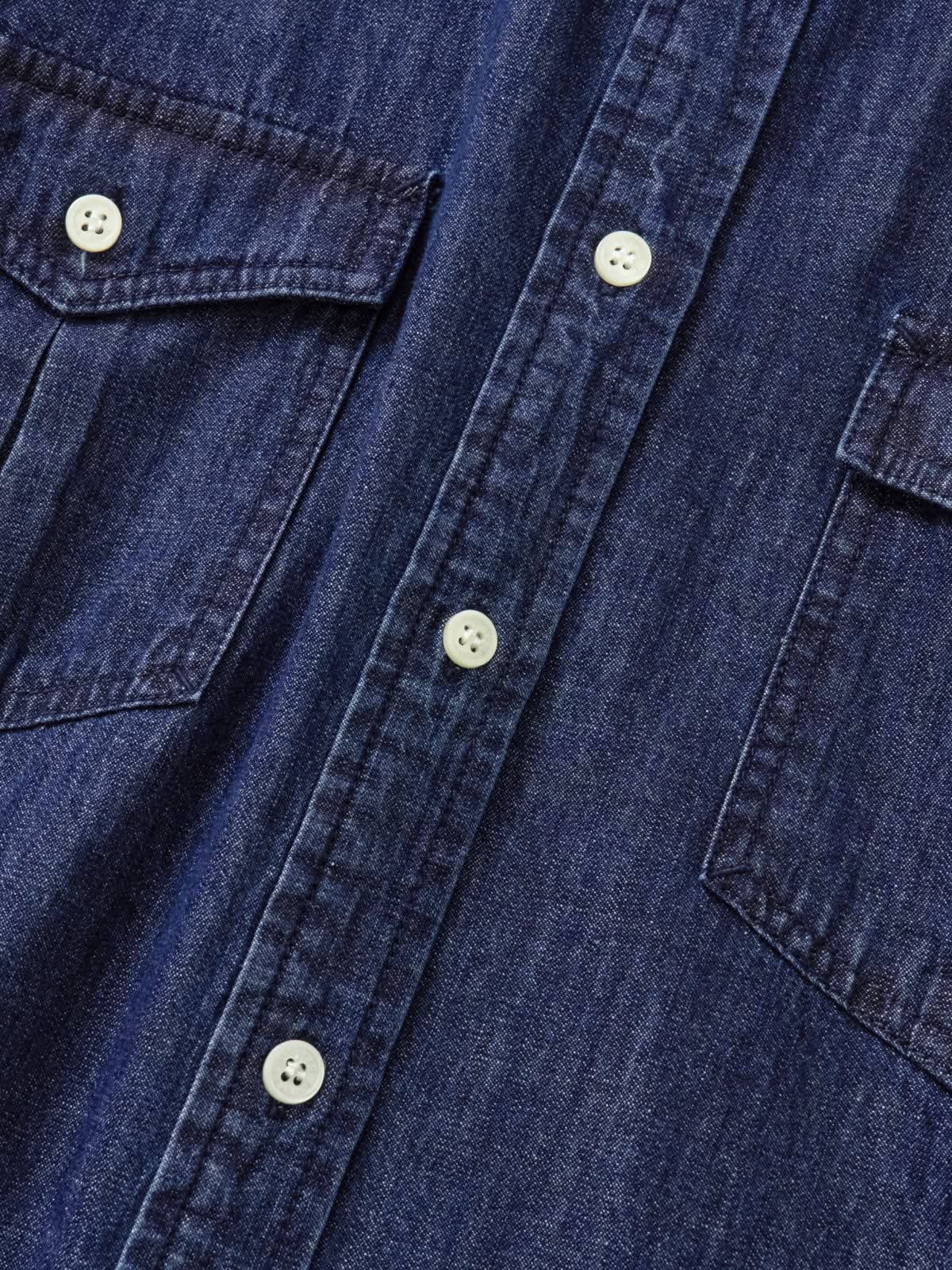 Double Pocket Denim Shirts (Denim Navy)