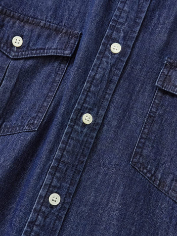 Double Pocket Denim Shirts (Denim Navy)