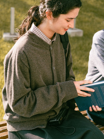 Light Wholegarments Cardigan (Brown)