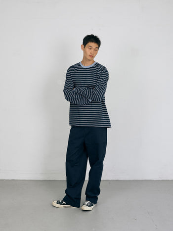 Stripe Long Sleeve Tee (Stripe Navy)