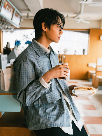 Classic Check String Shirts (Classic Blue)
