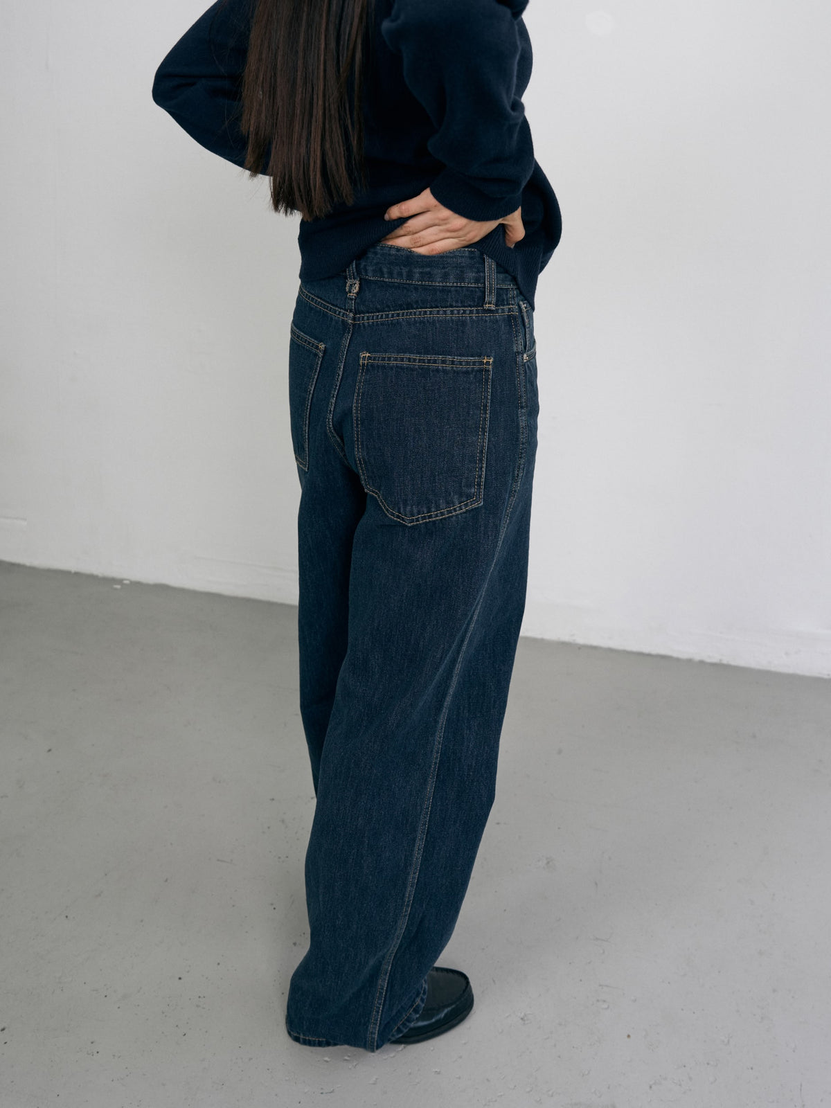One Washed Denim Pants (Denim Blue)