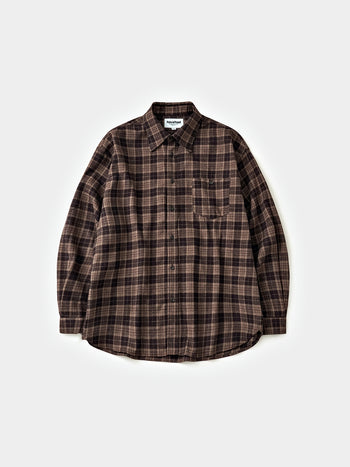 Soft Flannel Shirts (Check Brown)