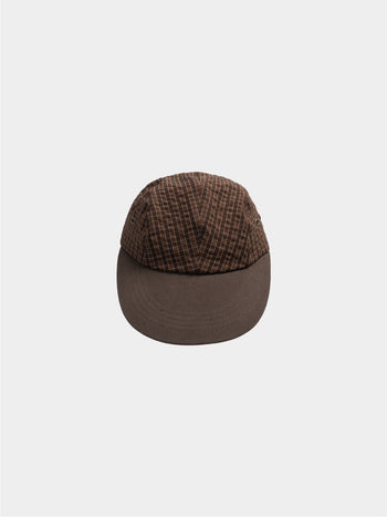 Classic Check Longbill Cap (Brown)