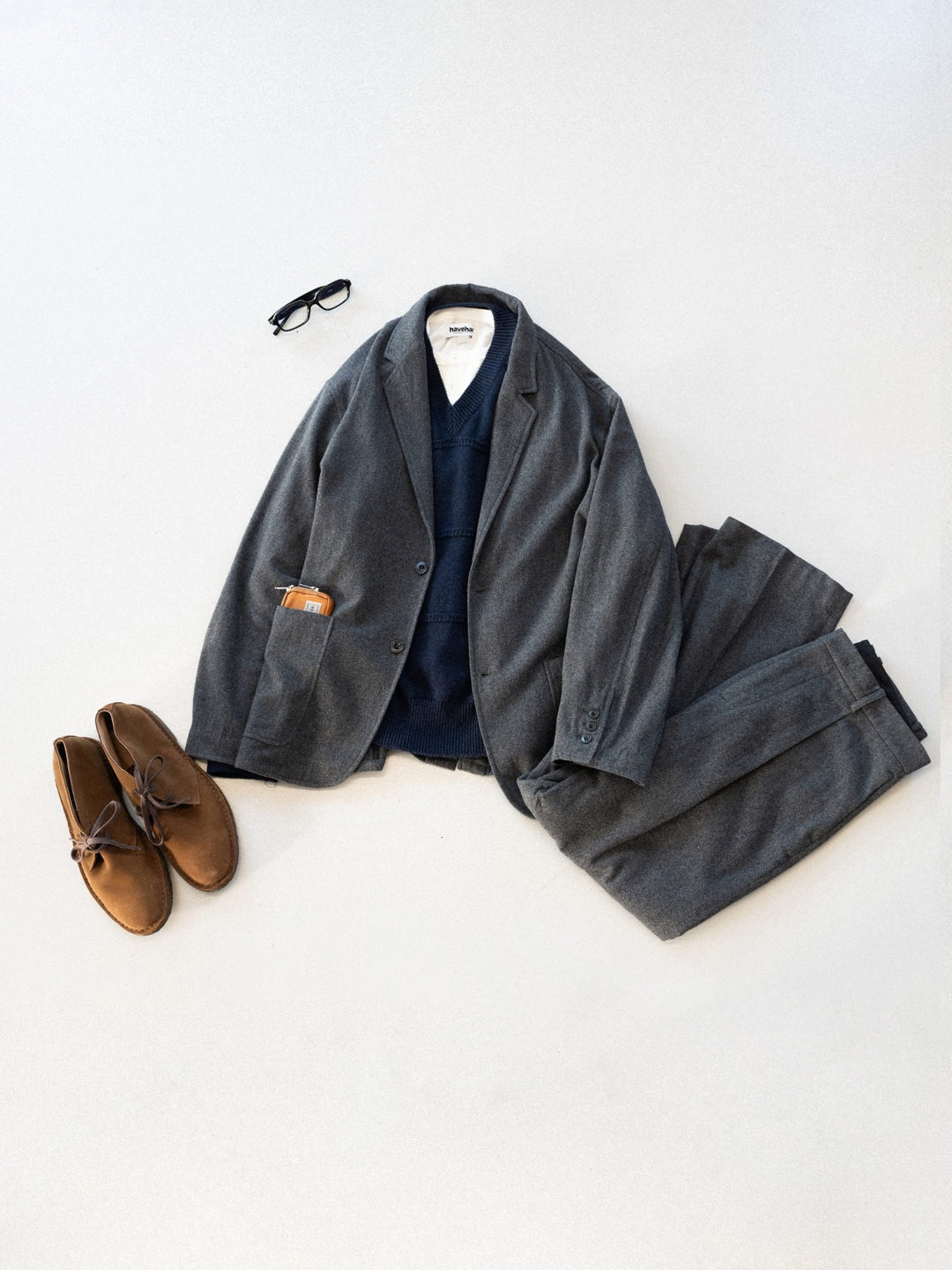 City Light Wool Club Jacket (Charcoal)