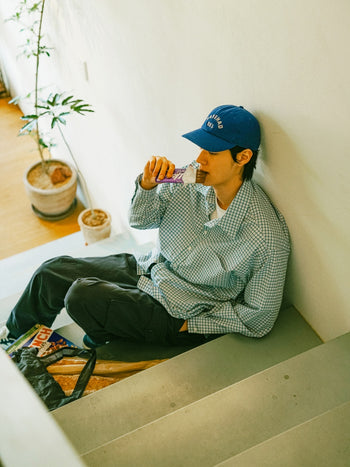 Breeze Logo Check Shirts (Check Blue)