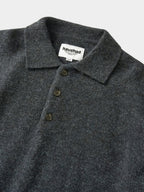Shaggy Dog Collar Knit (Charcoal)