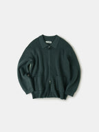 2way Zip-up Cardigan (Blue Green)
