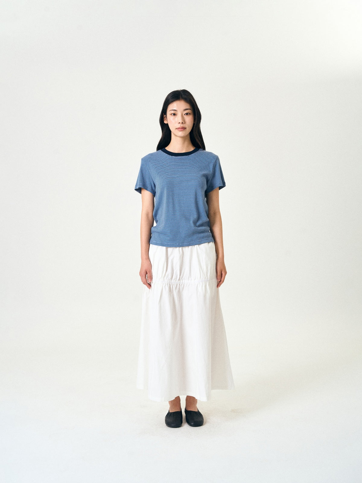 Classic Stripe Tee (Light Blue)