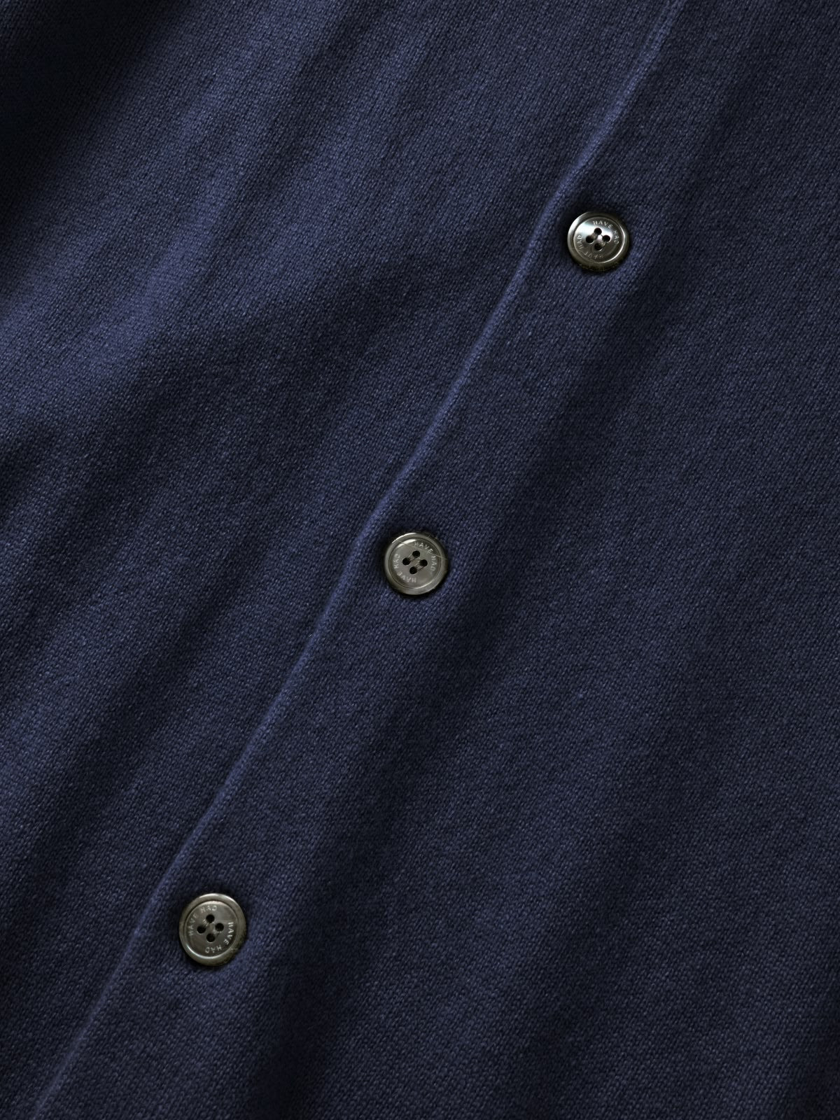 Daily Wool Round Cardigan (Navy)
