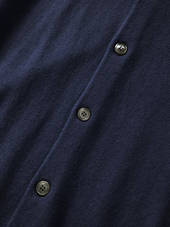 Daily Wool Round Cardigan (Navy)