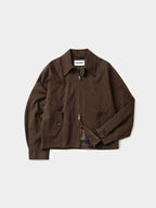 Glen Cotton Drizzler Jacket (Brown)