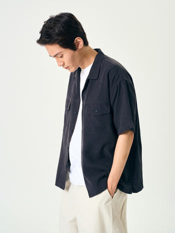 Double Pocket Slub Shirts (White)