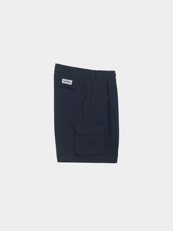 Utility Pin-tuck Cargo Shorts (Navy)
