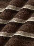 Classic Stripe Collar Knit (Stripe Brown)