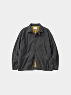 Two-tone Strap Fleece Jacket (Charcoal)