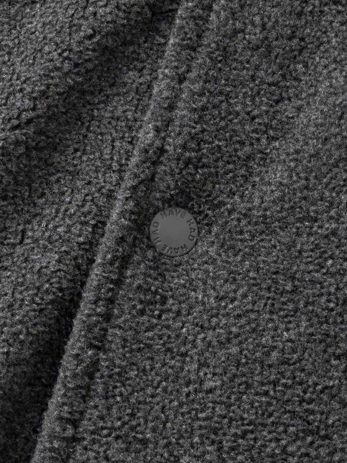 Two-tone Strap Fleece Jacket (Charcoal)