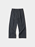 City Light Wool Pin-tuck Trouser (Gray)