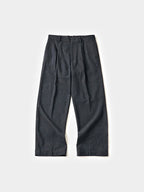 City Light Wool Pin-tuck Trouser (Gray)