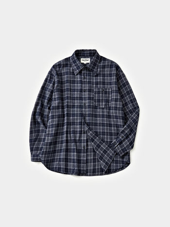 Soft Flannel Shirts (Check Navy)