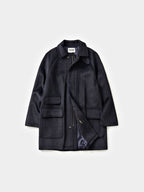 City Wool Half Coat (Navy)