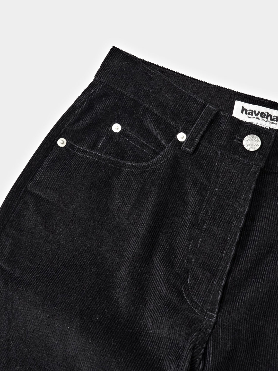 Flare Corduroy Pants (Black)