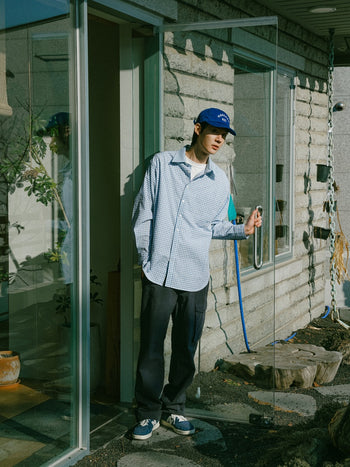 Breeze Logo Check Shirts (Check Blue)