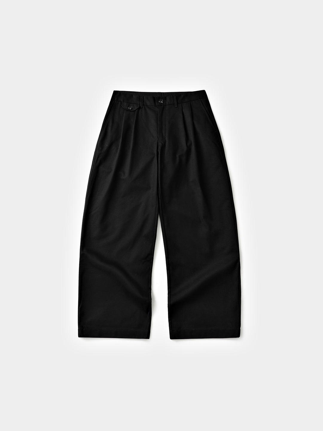Everyday Pin-tuck Chino Pants (Black)